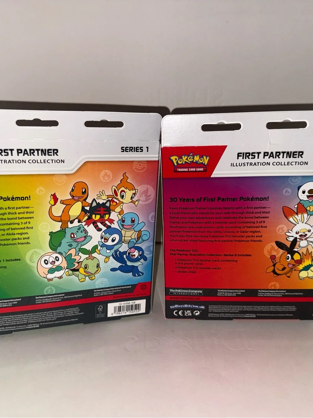 Pokemon TCG First Partner Illustration  Collection Series 1 and 2 Sealed Set